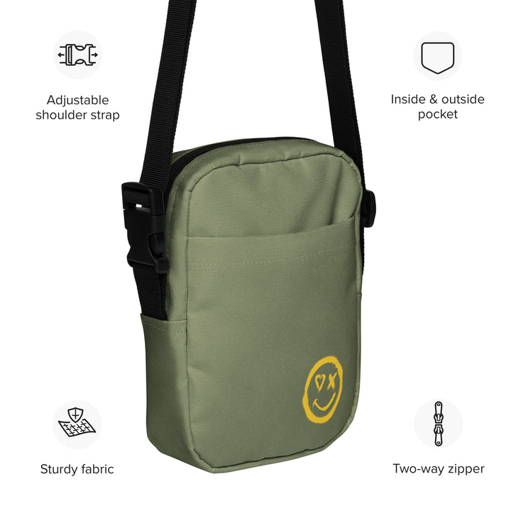 MASLOW Smile - Army Green - Utility crossbody bag