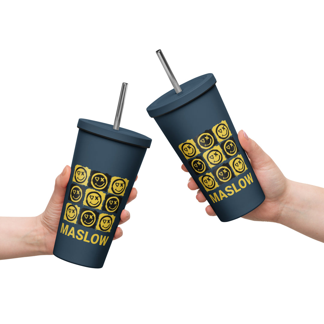 MASLOW - Insulated tumbler with a straw