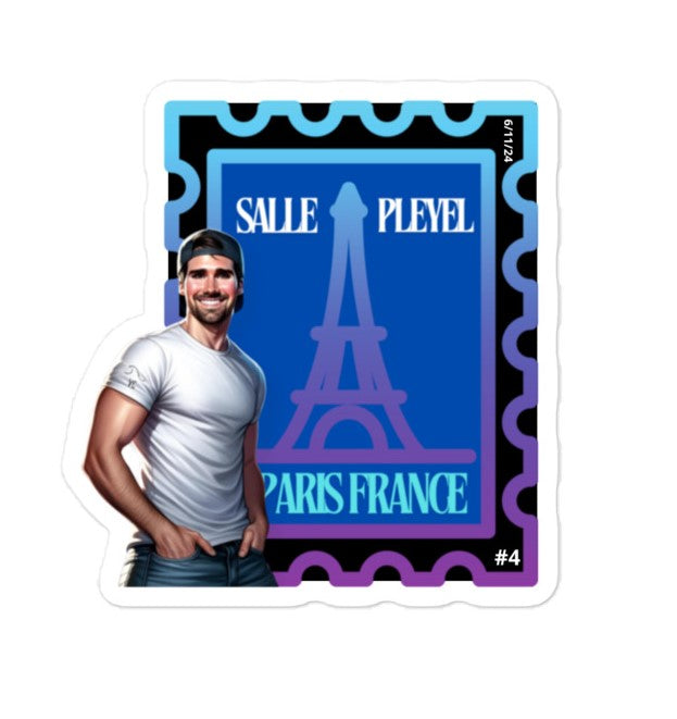 Sold Out! - James Maslow - #4 Paris, France - 2024 Tour Sticker - Limited Time